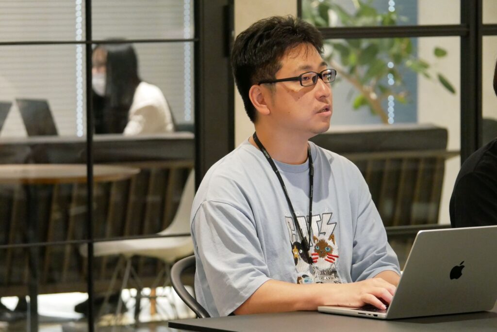 AI推進室について語るレバレジーズ竹下さん